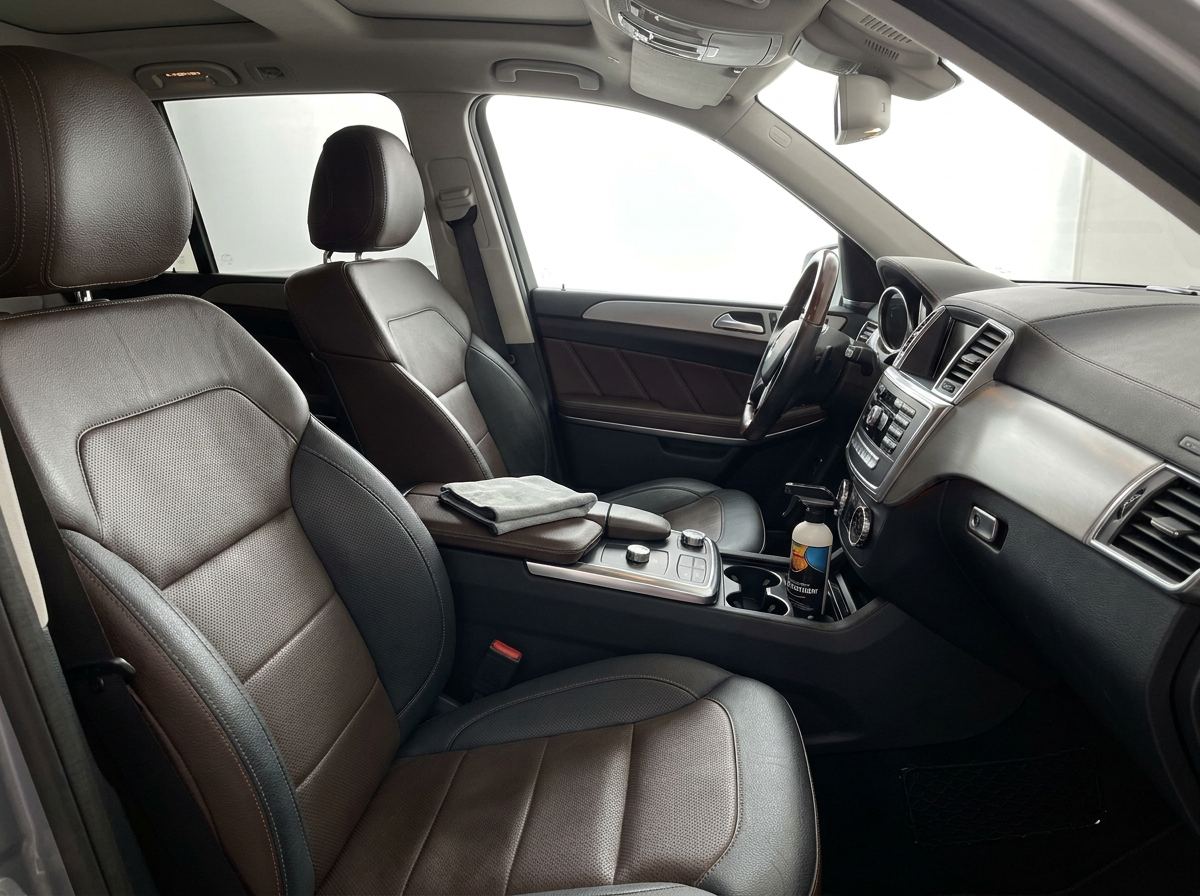 Clean, freshly detailed car interior